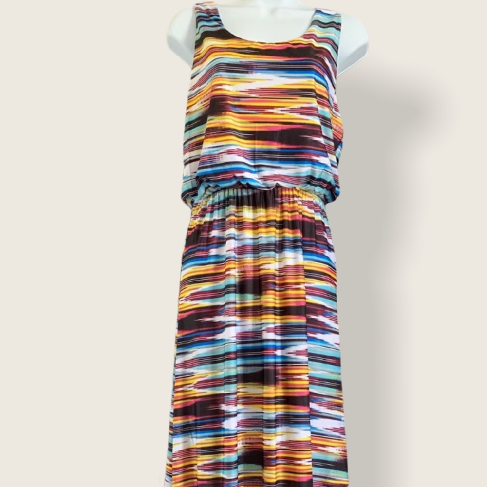 One World Multi Colored Maxi Dress